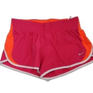 Nike Dri-Fit  womens Size 2X Pink Running Shorts w/orange & white trim